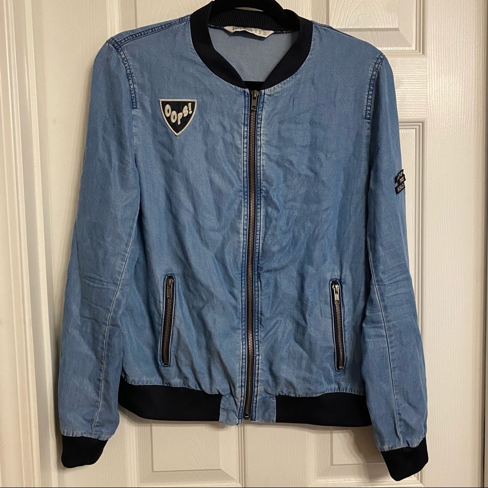Bomber Jacket Blue Denim